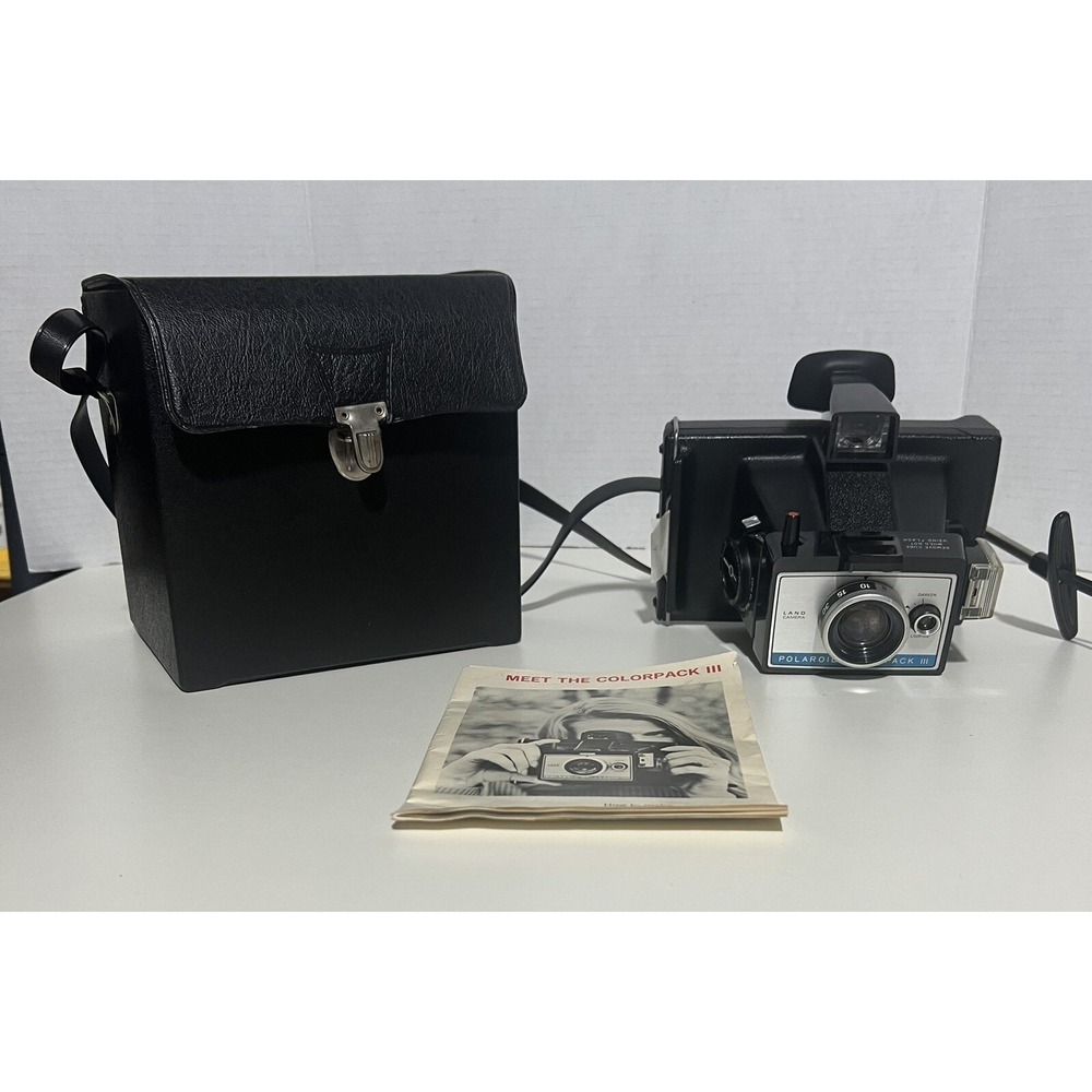 Polaroid Vintage Colorpack III 3 Land Camera *UNTESTED* With Case
